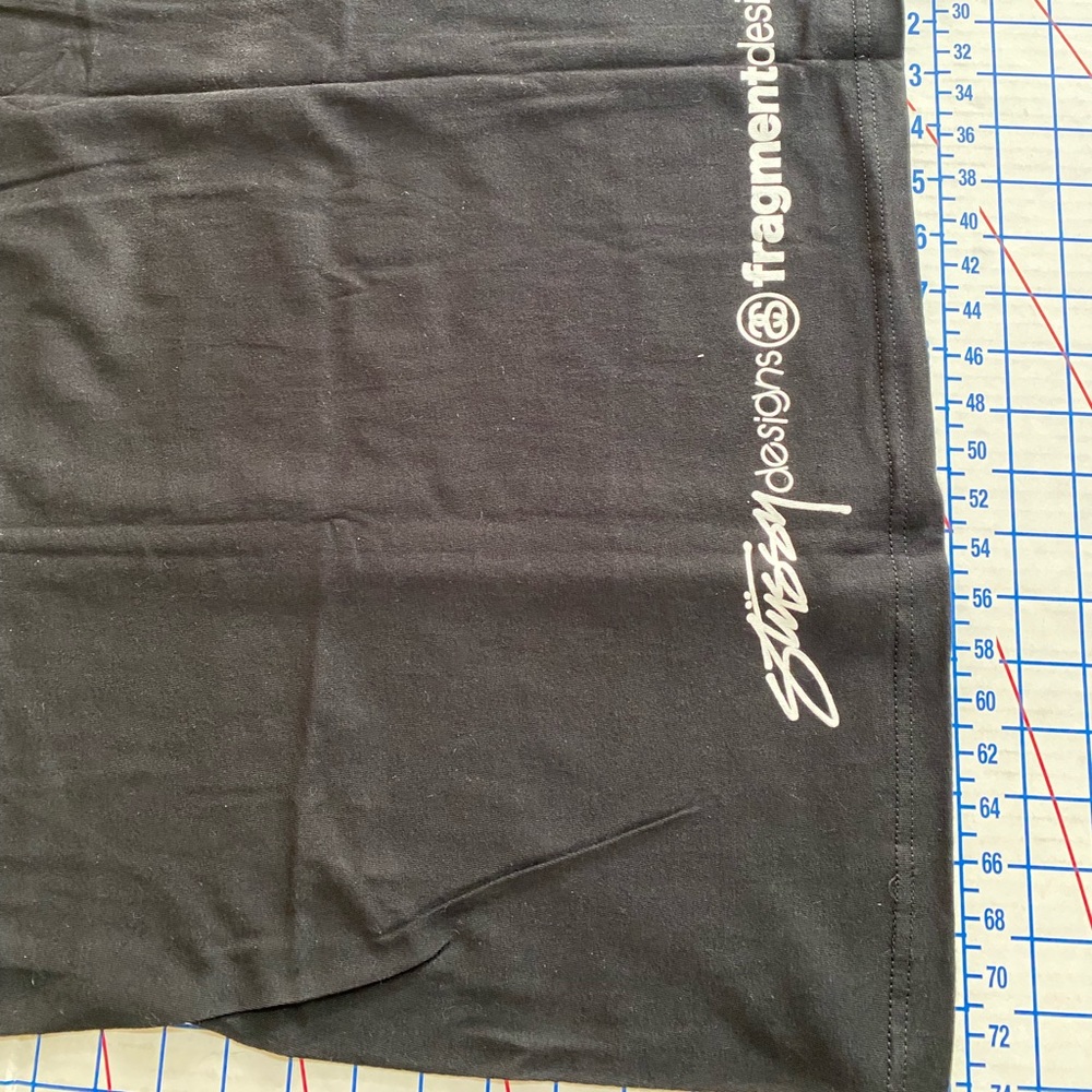 DS 2011 FRAGMENT DESIGN x STUSSY JAPAN RELIEF T-SHIRT VTG Mens XL RARE π - Picture 7 of 8